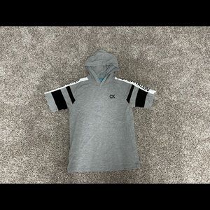 Mens Small Calvin Klein Tee With Hoodie